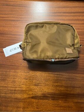 IHKWIP Light Brown Toiletry Foldable XL Packable Pouch Cosmetic Case